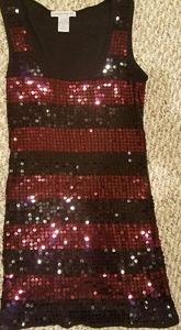Sparkly sequence tank top